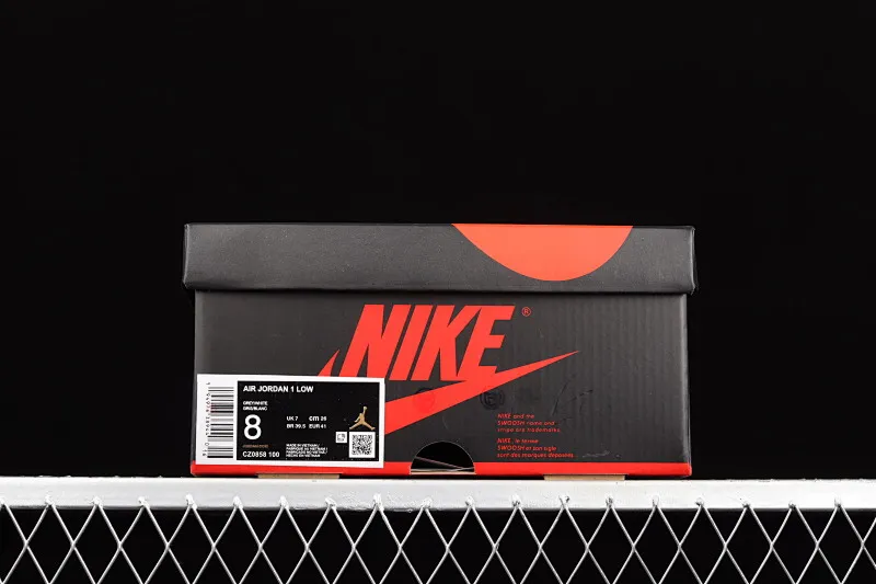 All categories Air Jordan Jordan series basketball shoes Air Jordan 1 Low Air Jordan 1 Low OG AJ1 Joe 1 white and gray color low-top basketball shoes CZ0858-100